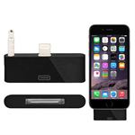 Audio Adapter 8 Pin to 30 Pin iPhone 6 Plus / iPhone 6S Plus - Black